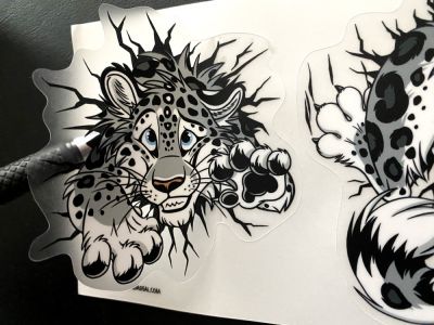 Sticker sheet STUCK Snow Leopard