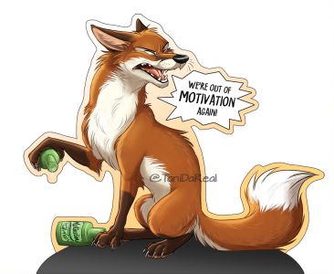 Out of Motivation Standee