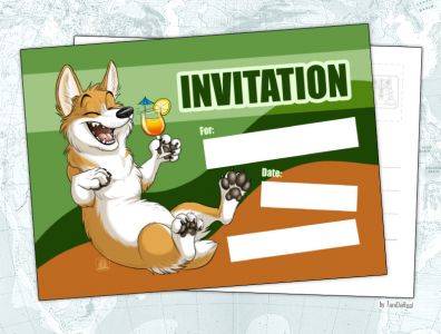 Postkarte Invitation