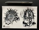 Sticker sheet STUCK Snow Leopard