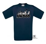 Lazy / Feral AWOOO T-Shirt - Navy
