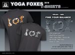 YOGA Foxes T-Shirt grey (2018)