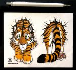 Sticker sheet STUCK Tiger