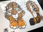 Sticker sheet STUCK Tiger