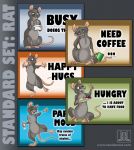 MOOD BADGES SET - Critters / Rodents / Mustelids