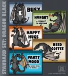 MOOD BADGES SET - Dragons