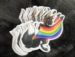 Sticker Rainbow Fox