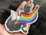 Sticker Rainbow Fox